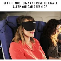 GOSLEEP 2 In 1 Travel Sleep Mask With Memory Foam Pillow-Black -Men Clothing Store 1gs gosleep 2 in 1 travel sleep mask with memory f 11