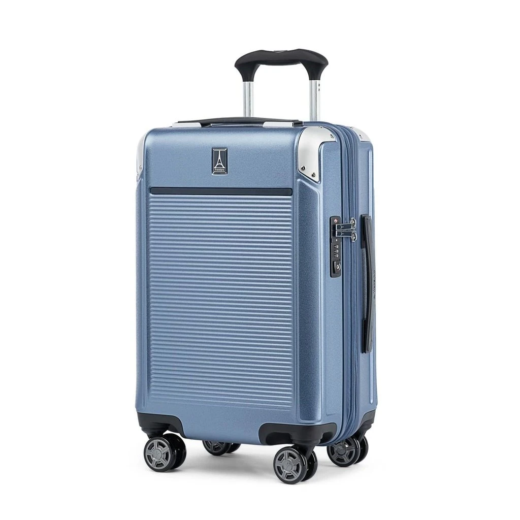 Platinum Elite Carry-On Expandable Hardside Spinner Sky Blue 4 Platinum Elite Carry-On Expandable Hardside Spinner Sky Blue - Image 2