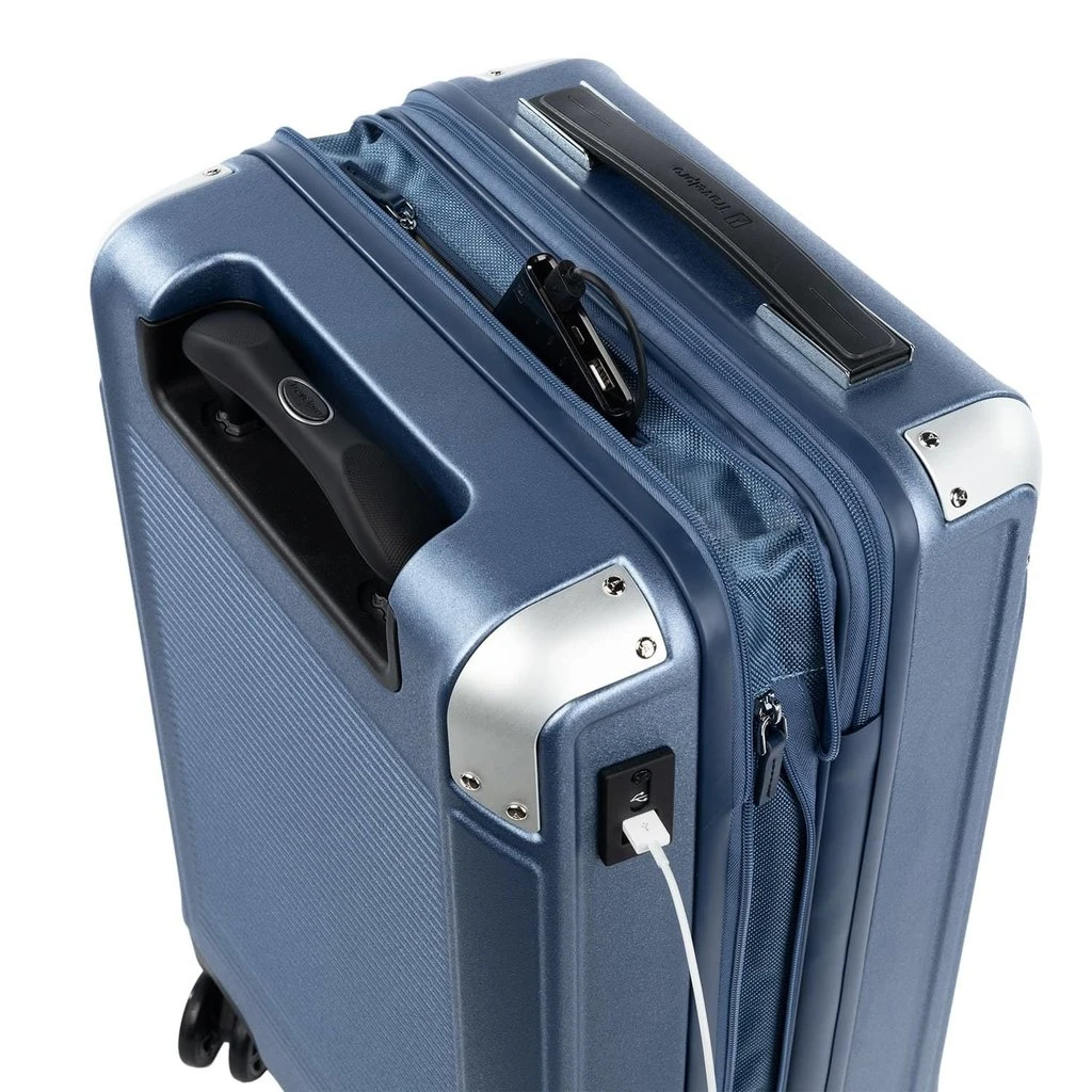 Platinum Elite Carry-On Expandable Hardside Spinner Sky Blue 8 Platinum Elite Carry-On Expandable Hardside Spinner Sky Blue - Image 6