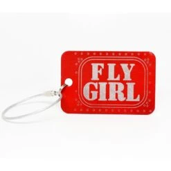 Fly Girl Bag Tag - Red