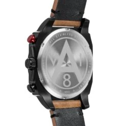 AV-8 HAWKER HUNTER Watch Black Face/Brown Strap -Men Clothing Store av 8 hawker hunter watch black face brown strap 2
