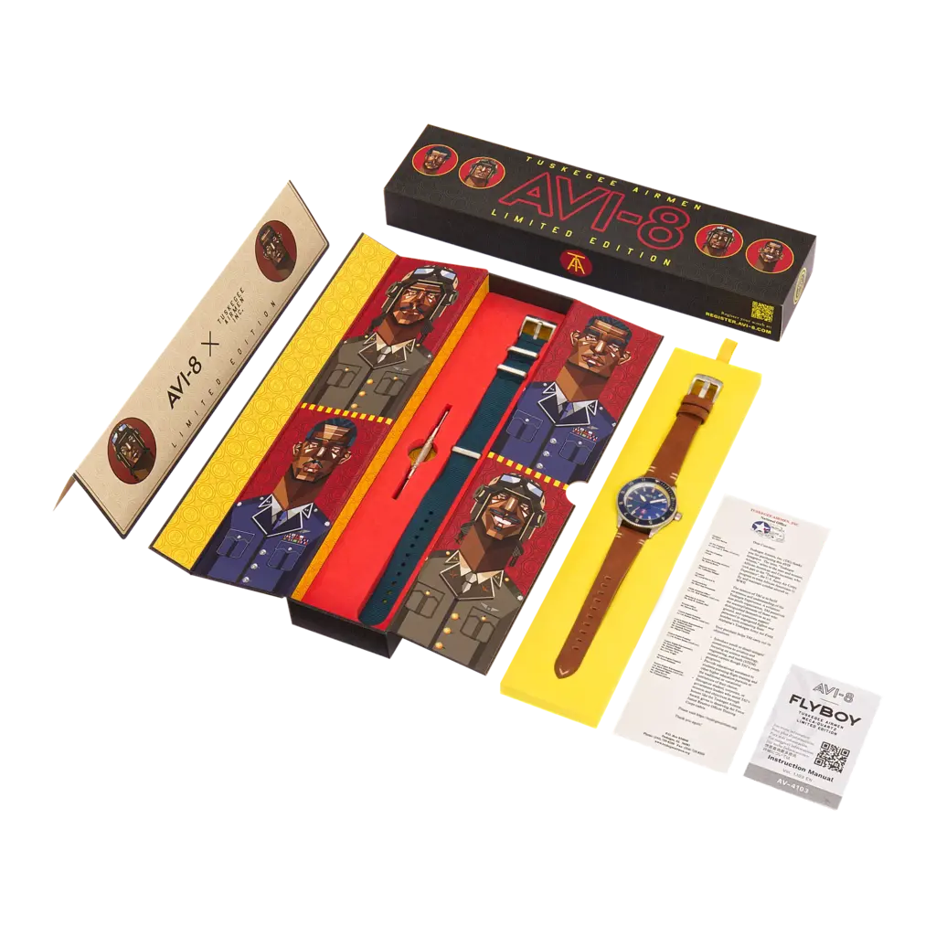 AVI-8 Tuskegee Airmen Ltd Edition Lucera Watch 8 AVI-8 Tuskegee Airmen Ltd Edition Lucera Watch - Image 6