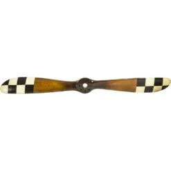 Barnstormer Propeller # 3 - Ivory & Black Checkered