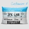 CustomBoarding Pass Pillow Cover 1 CustomBoarding Pass Pillow Cover -Men Clothing Store custom boarding pass pillow cover