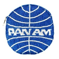 Pan Am Beaded Round Coin Bag