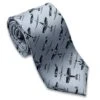 Fighter Planes Steel Gray And Blue Necktie -Men Clothing Store fighter planes steel gray and blue necktie