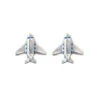 First Class Silver Stud Airplane Earrings -Men Clothing Store first class silver stud airplane earrings