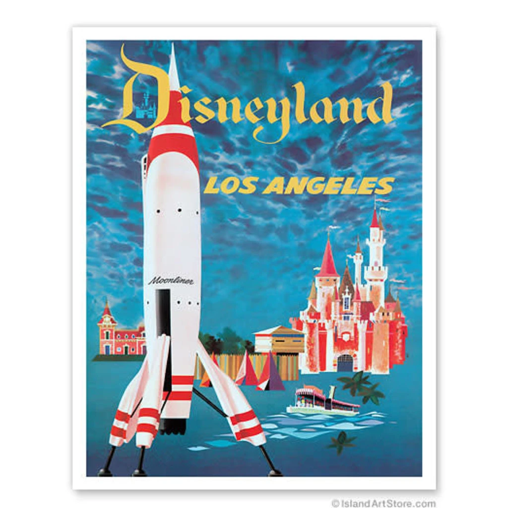 Fly To Disney Los AngelesPrint 9 X 12 3 Fly To Disney Los AngelesPrint 9 X 12