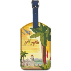 Fly To Los Angeles Palm Luggage Tag
