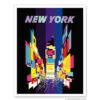 Fly To New York Times Square Print 9x12