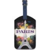 Fly To Paris Eiffel Tower Fireworks Luggage Tag
