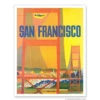 Fly To San Francisco Golden Gate Print 9x12