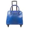 Harlequin Rolling Tote Blue Vegan Crocodile -Men Clothing Store harlequin rolling tote blue vegan crocodile