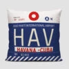 HAV Pillow Cover - Havana, Cuba 1 HAV Pillow Cover - Havana, Cuba -Men Clothing Store hav pillow cover havana cuba