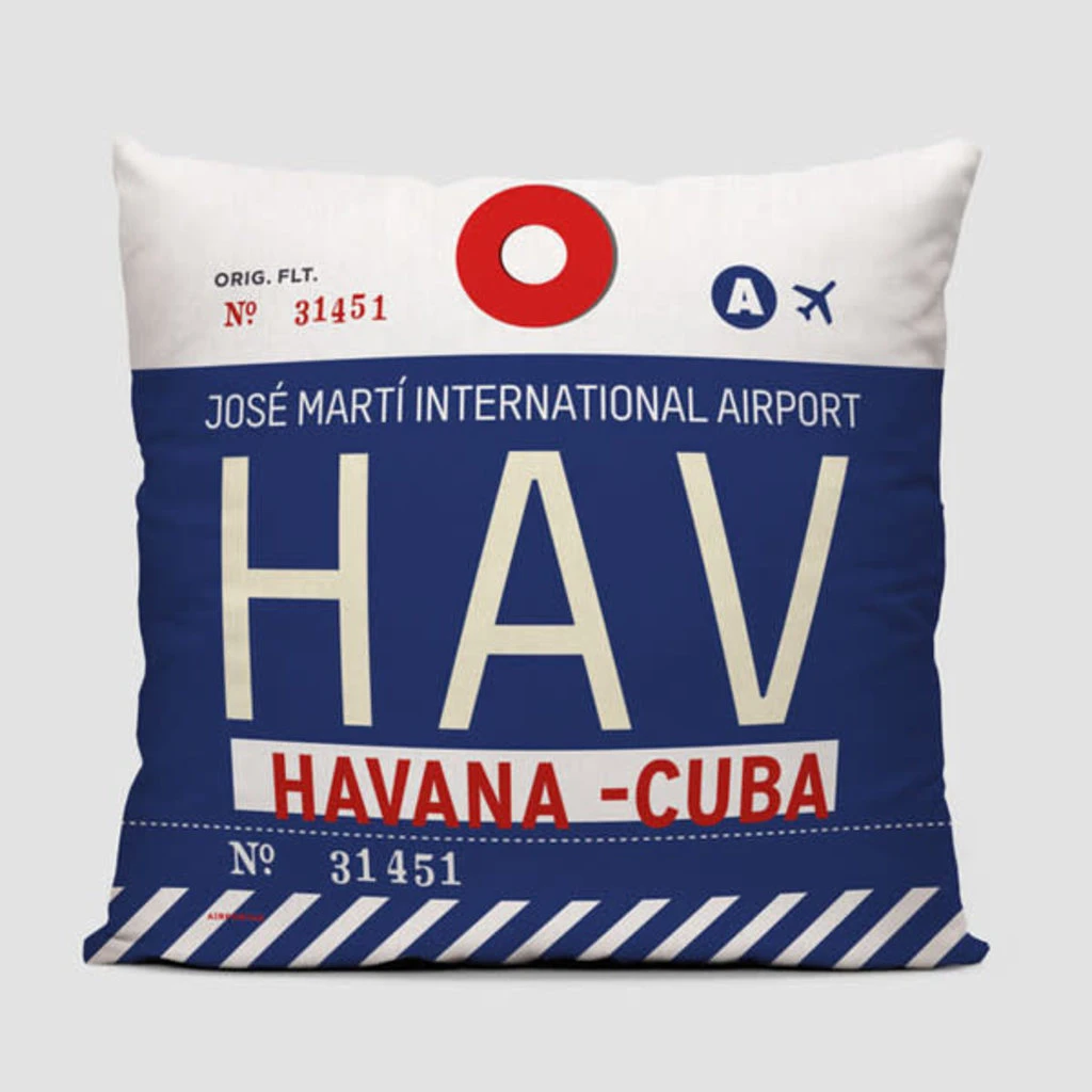 HAV Pillow Cover - Havana, Cuba 3 HAV Pillow Cover - Havana, Cuba