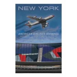 American Airlines Terminal At JFK Tribute Art Print