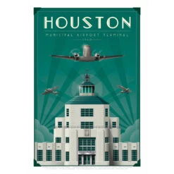 Jet Age Houston Air Terminal 1940 Art Print