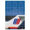 ORD Chicago O'Hare Airport United 727 Art Print -Men Clothing Store jaa ord chicago ohare airport united 727 art print