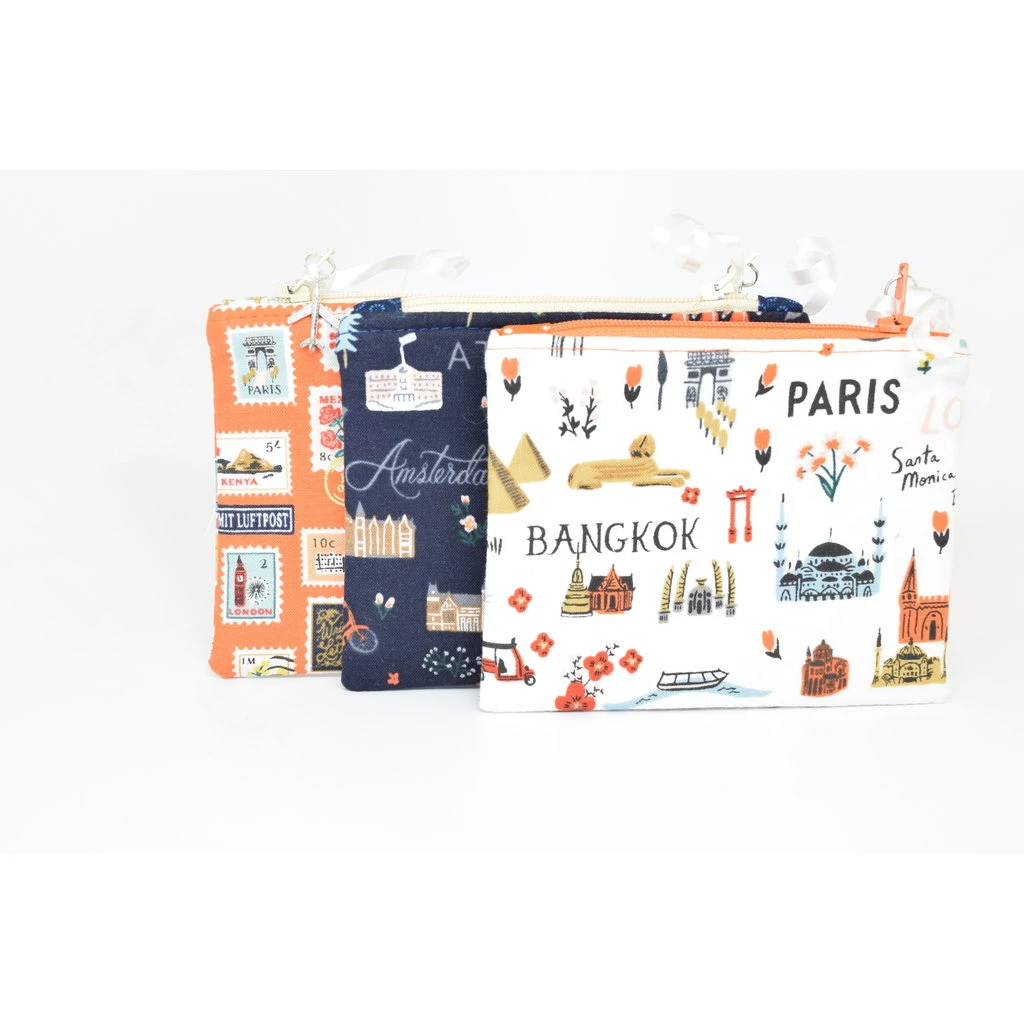 Bon Voyage World Traveler Navy Coin Purse 4 Bon Voyage World Traveler Navy Coin Purse - Image 2