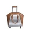 La Vie Rolling Tote Brown/Striped -Men Clothing Store la vie rolling tote brown striped