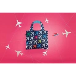 Loqi Airplane Pattern Reusable Tote Bag -Men Clothing Store loqi airplane pattern reusable tote bag 2