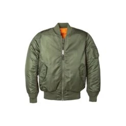 Mens MA-1 Flight Jacket - Black -Men Clothing Store mens ma 1 flight jacket black 3