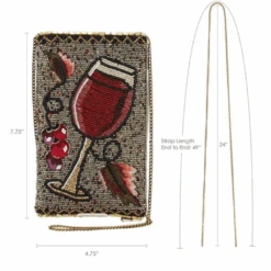 Mary Frances Cell Phone Crossbody - Vino 16 Mary Frances Cell Phone Crossbody - Vino -Men Clothing Store mf mary frances cell phone crossbody vino 6