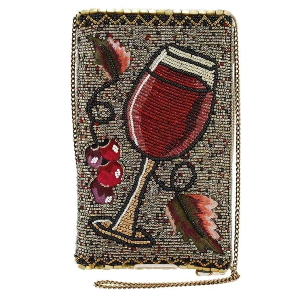 Mary Frances Cell Phone Crossbody - Vino 3 Mary Frances Cell Phone Crossbody - Vino