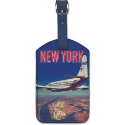 New York By Clipper Pan Am Luggage Tag