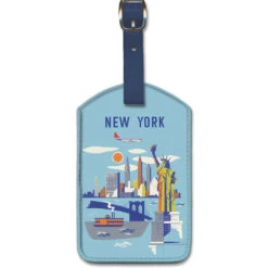 New York Manhattan Luggage Tag