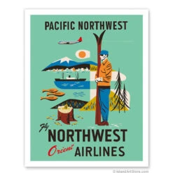 Northwest Orient Pacific Northwest Print 9x12