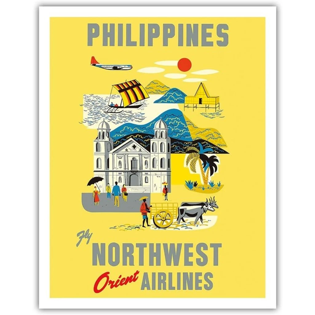 Northwest Orient Philippines Print 9x12 3 Northwest Orient Philippines Print 9x12