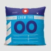 OO Crew Tag Pillow Cover -Men Clothing Store oo crew tag pillow cover