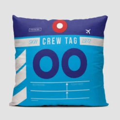 OO Crew Tag Pillow Cover