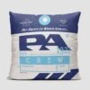 PA Crew Pillow Cover - Pan Am -Men Clothing Store pa crew pillow cover pan am