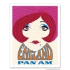 Pan Am England 'Twiggy' Print 9x12 -Men Clothing Store pan am england twiggy print 9x12 1