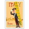 Pan Am Fly To Italy Via Jet Clipper Print 9x12