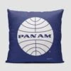 Pan Am Logo Pillow Cover - Dark Blue -Men Clothing Store pan am logo pillow cover dark blue