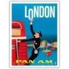 Pan Am London Double Decker Print 9x12 2 Pan Am London Double Decker Print 9x12 -Men Clothing Store pan am london double decker print 9x12 1