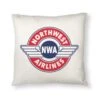 Pillow Cover: Northwest Airlines Retro -Men Clothing Store pillow cover northwest airlines retro