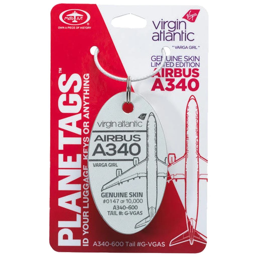 Plane Tag Airbus A340 Varga Girl - Pearl White 5 Plane Tag Airbus A340 Varga Girl - Pearl White - Image 3