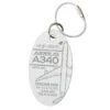 Plane Tag Airbus A340 Varga Girl - Pearl White