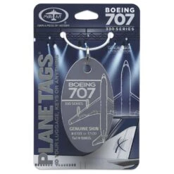 Plane Tag Boeing 707-330 Series - Dark Grey