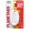 Plane Tag Boeing Aloha 737-200 Series - White -Men Clothing Store plane tag boeing aloha 737 200 series white
