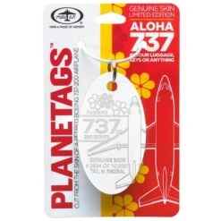 Plane Tag Boeing Aloha 737-200 Series - White
