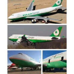 Plane Tag Boeing EVA Air 747-400 Series - Green -Men Clothing Store plane tag boeing eva air 747 400 series green 1