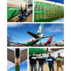 Plane Tag Boeing EVA Air 747-400 Series - Green -Men Clothing Store plane tag boeing eva air 747 400 series green 2