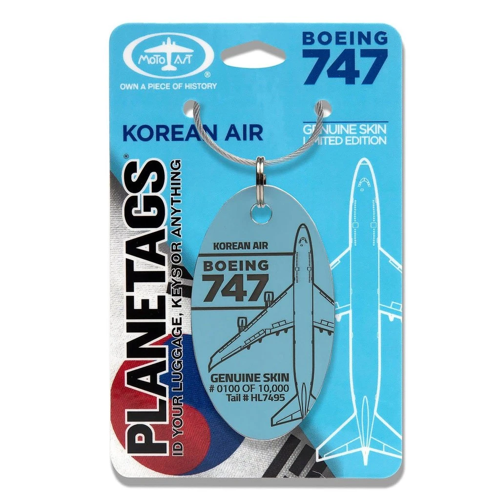 Plane Tag Boeing Korean Air 747-400 Series 4 Plane Tag Boeing Korean Air 747-400 Series - Image 2