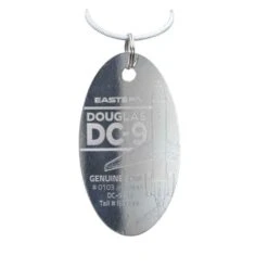 Plane Tag Eastern DC-9- Polished