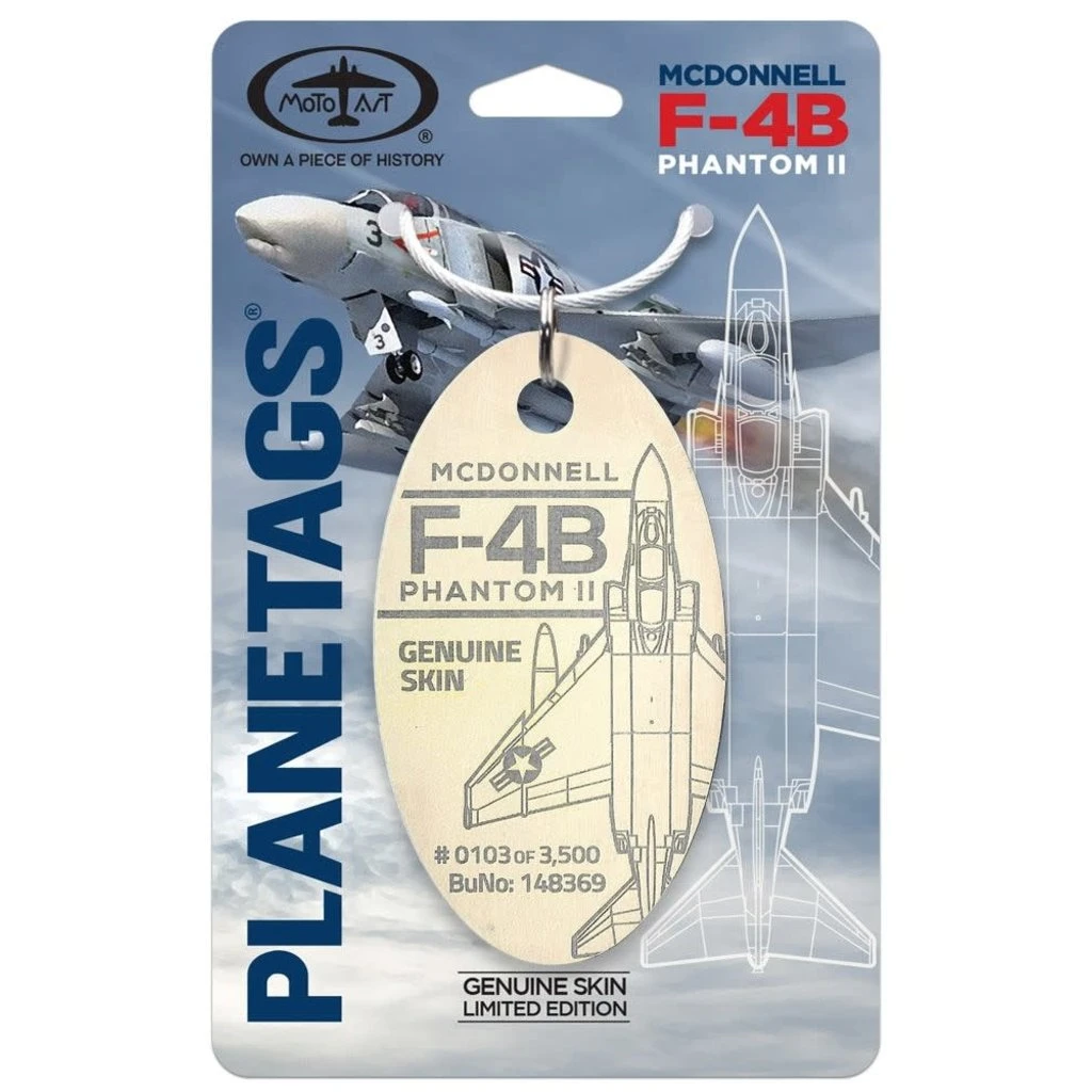 Plane Tag F-4B Phantom II - Intake Tan 3 Plane Tag F-4B Phantom II - Intake Tan